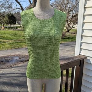 Vintage 90s Nicola Popcorn Scrunchy Tank top